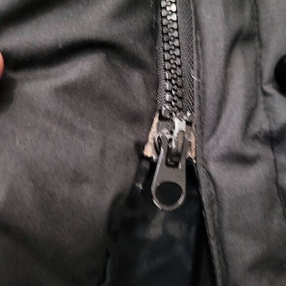 Vintage SAXTON HALL 80’s Long Quilted DOWN Puffer Winter Coat  Black Sz Small - Picture 8 of 15